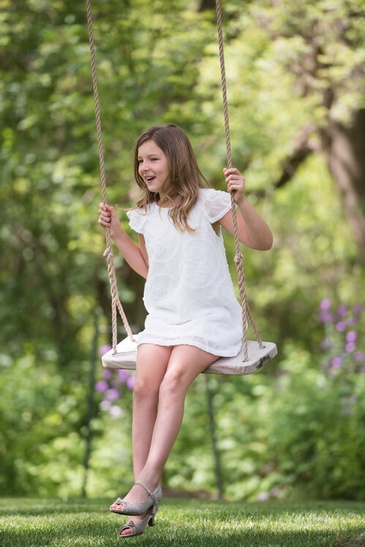 Young Girl on Swing - Family Photography Hamilton by Devon Crowell