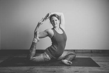 Young Lady doing Yoga - Commercial Photography Kitchener by Devon C Photography