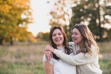 Mother Daughter Holding Each Other - Family Portrait Photography Waterloo by Devon Crowell