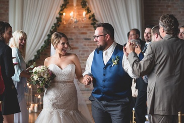 Couple Walking on aisle - Wedding Photography Stratford by Devon C Photography