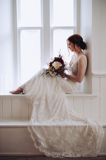 Bride's Portrait at La Petite Chapelle, Innerkip, Ontario